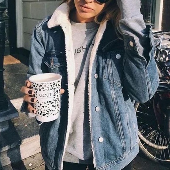 Denim Sherpa jacket - Picture 7 of 8